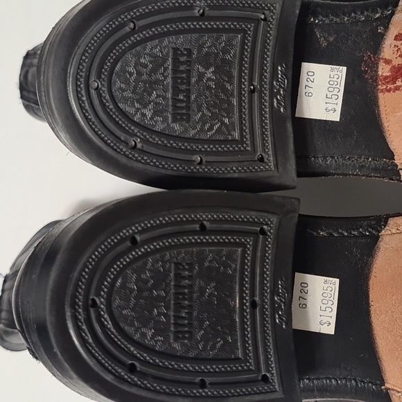 Boulet Women’s Leather Cowboy Kiltie Western Packer Biltrite sole boots black 5 - Picture 7 of 13